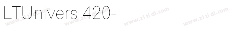 LTUnivers 420字体转换